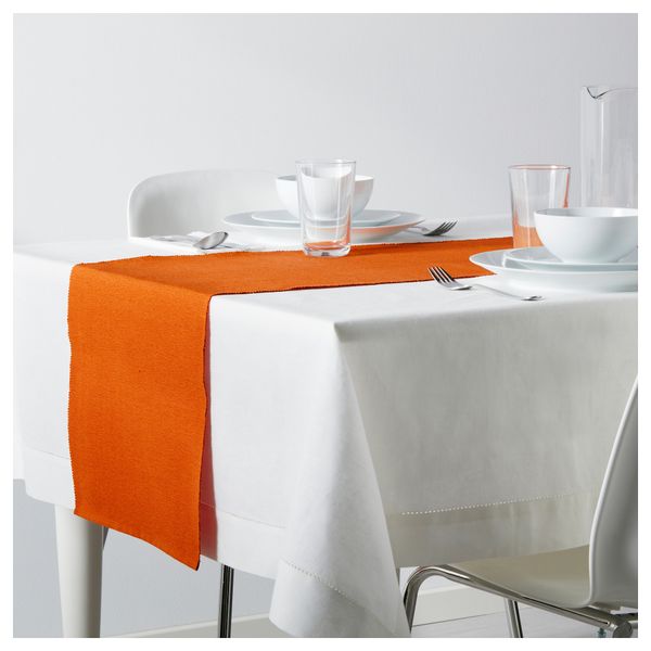 Дорожка настольная МЭРИТ, оранжевый (35x130 см) - схема-чертеж с размерами