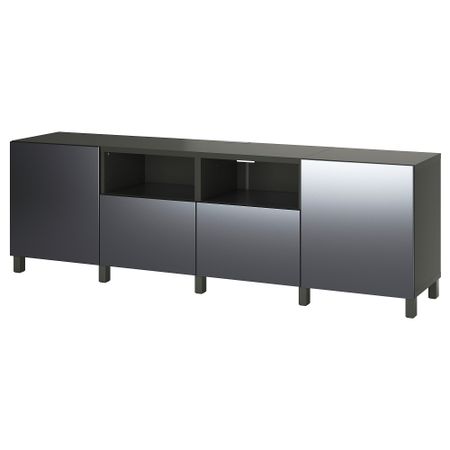 Тумба под ТВ, с дверцами и ящиками IKEA BESTÅ БЕСТО 595.560.40