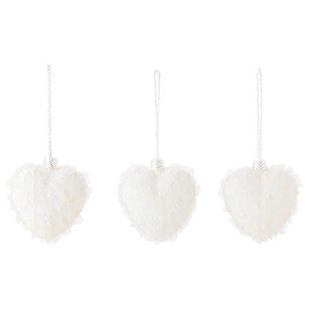 Украшение подвесное ВИНТЕР 2015, сердце, белый