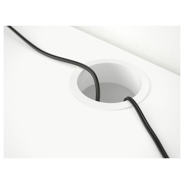 Письменный стол МИККЕ, белый, синий (105x50 см) - схема-чертеж с размерами