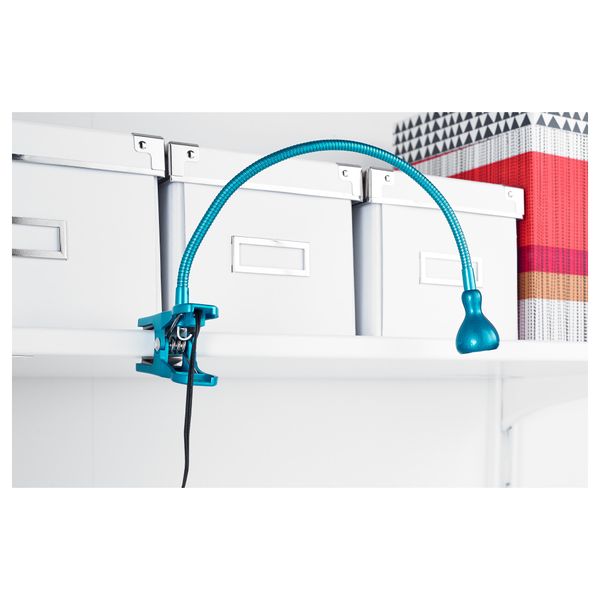 Лампа с зажимом, светодиодная ЯНШО, бирюзовый - фото 2