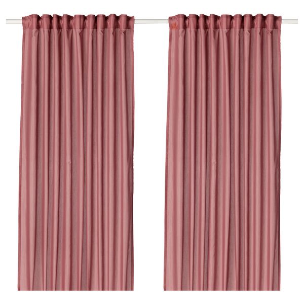 Гардины, 1 пара ВИВАН, розовый (145x300 см) - фото 1