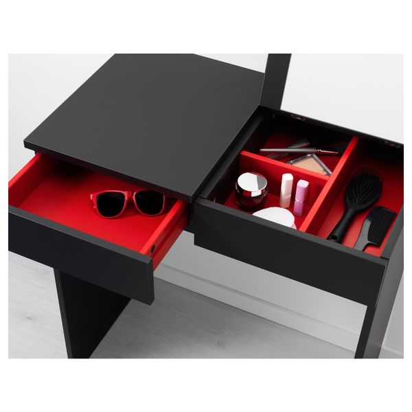 Туалетный столик БРИМНЭС, черный (70x42 см) - схема-чертеж с размерами