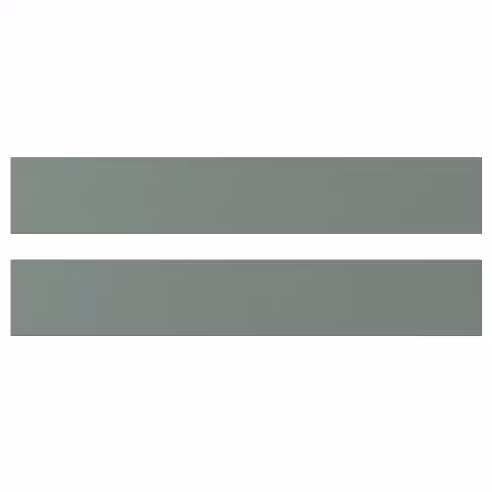 NICKEBO Фронтальная панель ящика - матовая поверхность серо-зеленый 60x10 см - фото 1