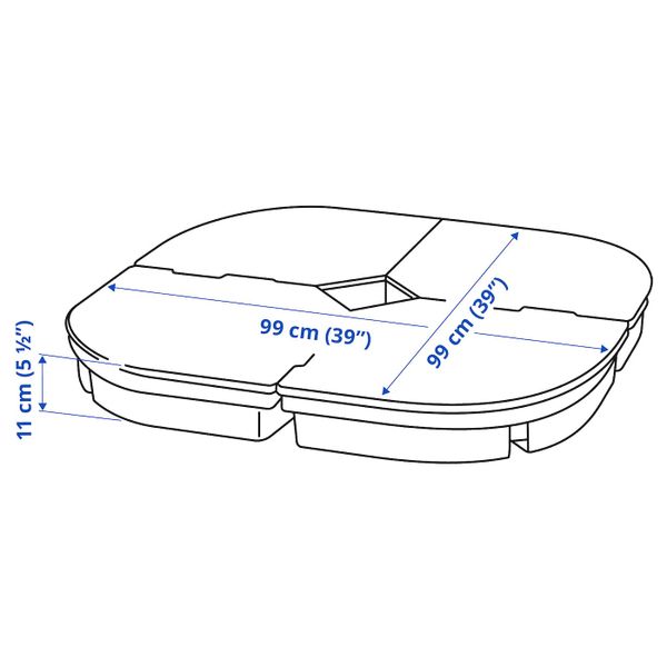 IKEA, дополнительный ракурс - схема-чертеж с размерами
