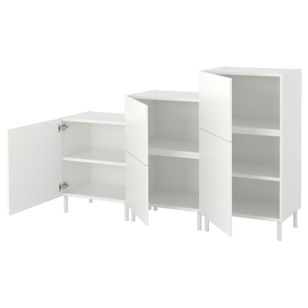 Шкаф, белый/Фоннес белый 180x42x113 см IKEA OPPHUS ОПХУС 792.401.39 - фото 1