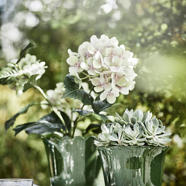 Искусственное растение в горшке, для дома, улицы/Гидрангея зеленый 12 см IKEA FEJKA ФЕЙКА 505.054.08 - фото 2