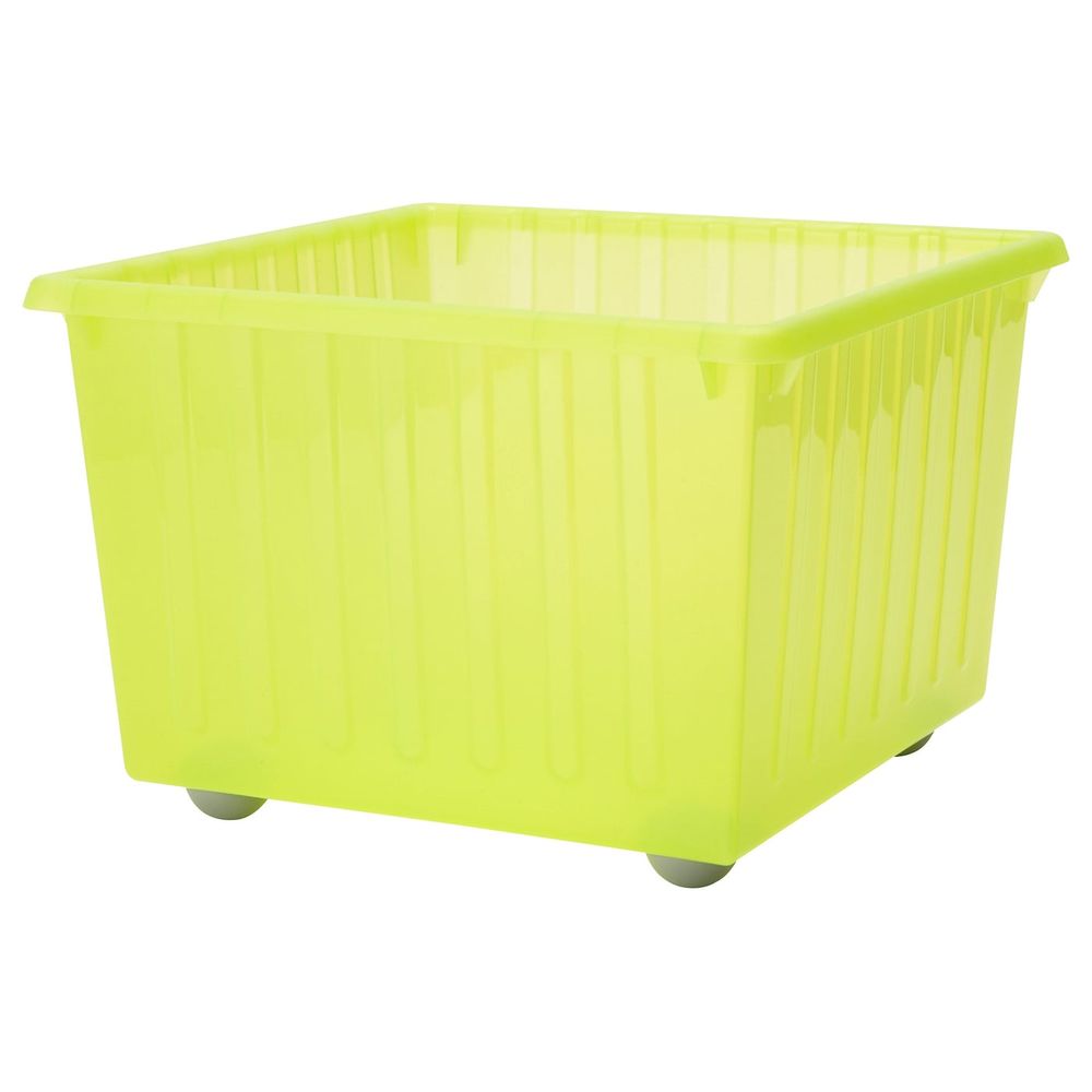 Ящик на колесах, светло-зеленый 39x39 см IKEA VESSLA ВЕССЛА 803.660.38 - фото 1