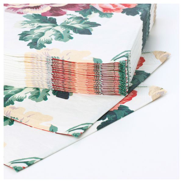 Салфетка бумажная СМАКСИННЕ, разноцветный, цветок (33x33 см) - фото 2