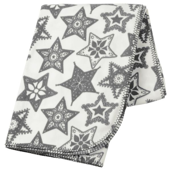 Плед ВИНТЕР 2016, белый, серый (130x180 см) - схема-чертеж с размерами