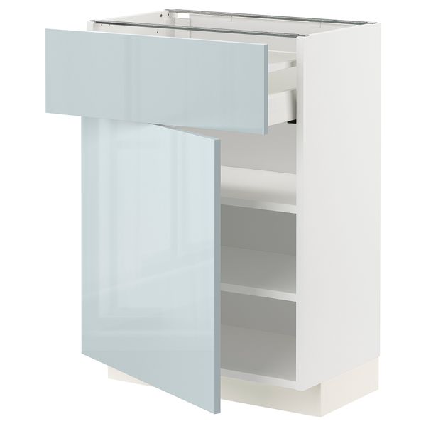 Напольный шкаф с ящиком, дверцей, 60x37 cm IKEA METOD МЕТОД, MAXIMERA МАКСИМЕРА 294.792.32 - фото 1