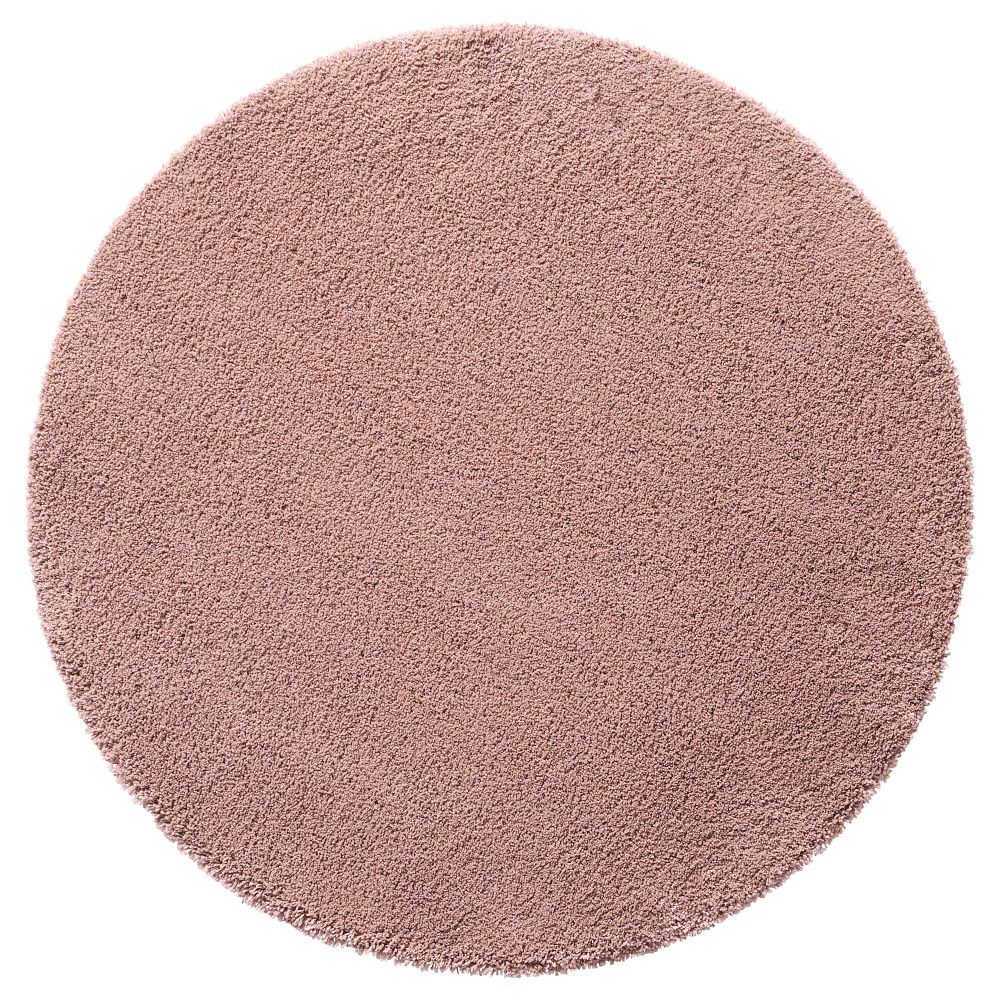 Ковер, длинный ворс ОДУМ, бледно-розовый (130 см) - фото 1