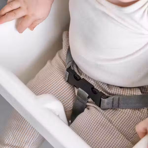 ANTILOP Высок стульчик с ремн безопасн - белый/белый - фото 3