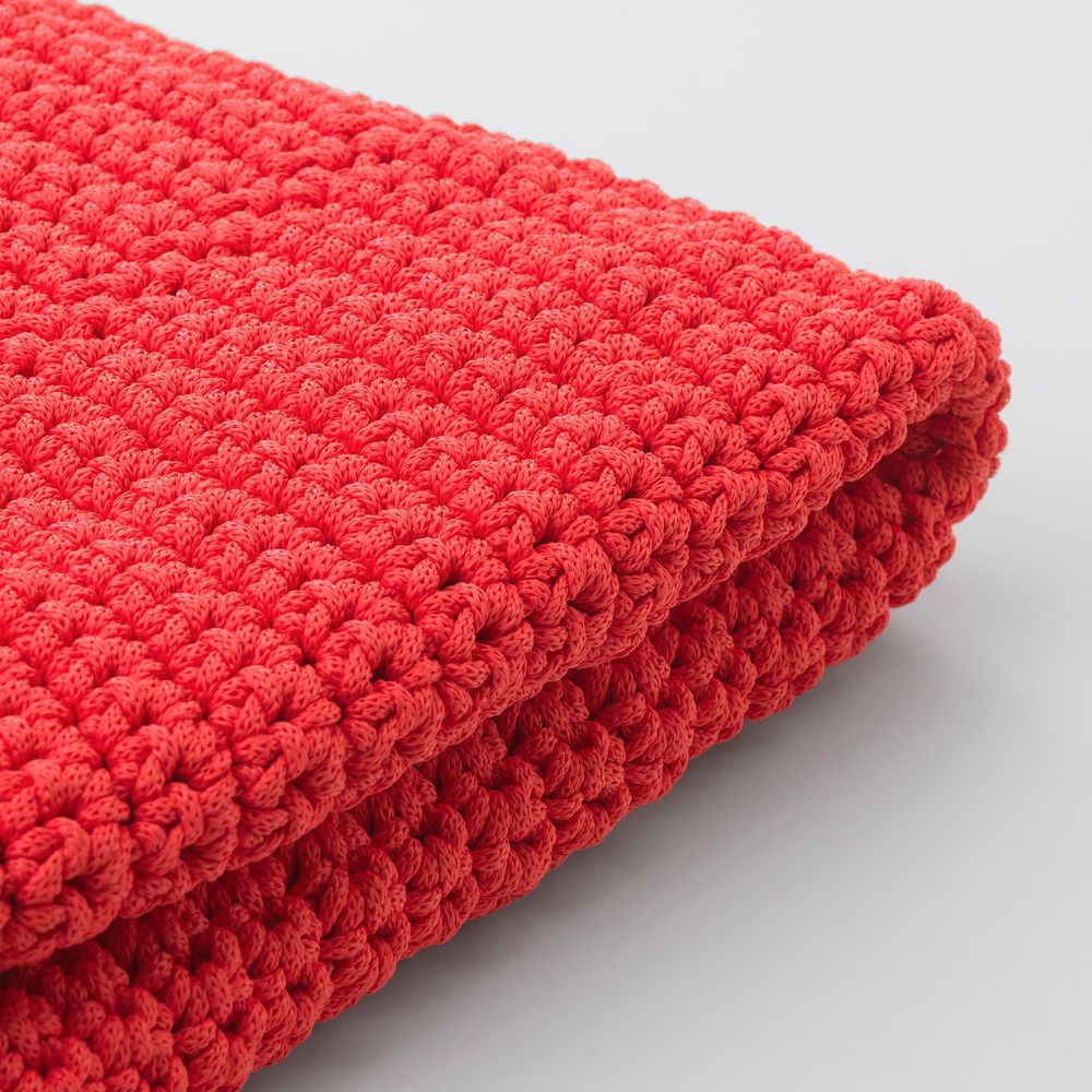 Чехол пуфа, для дома/сада, красный 48 см IKEA ОТТЕРЁН 804.112.05 - фото 1