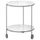 Придиванный столик СТРИНД, белый, никелированный (50 см)