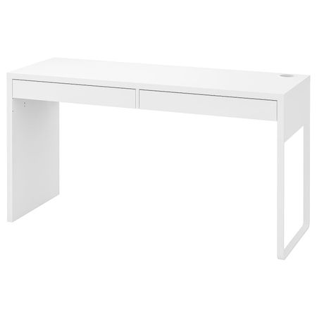 Письменный стол, белый 142x50 см IKEA MICKE МИККЕ 603.739.21