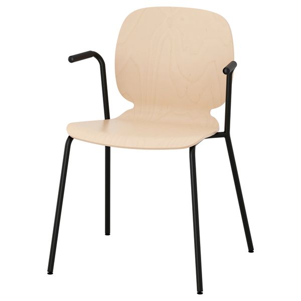 Легкое кресло СВЕН-БЕРТИЛЬ, береза, Дитмар черный - фото 1