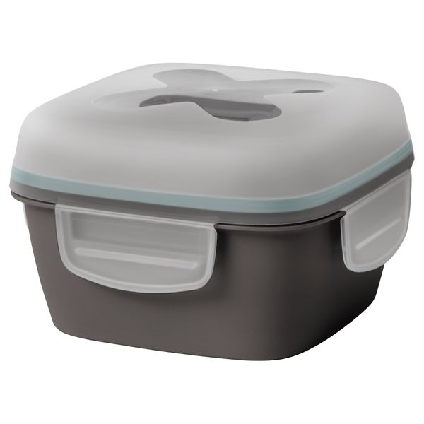 Контейнер для салата БЛАНДНИНГ, серый (17x17x11 см) - фото 1