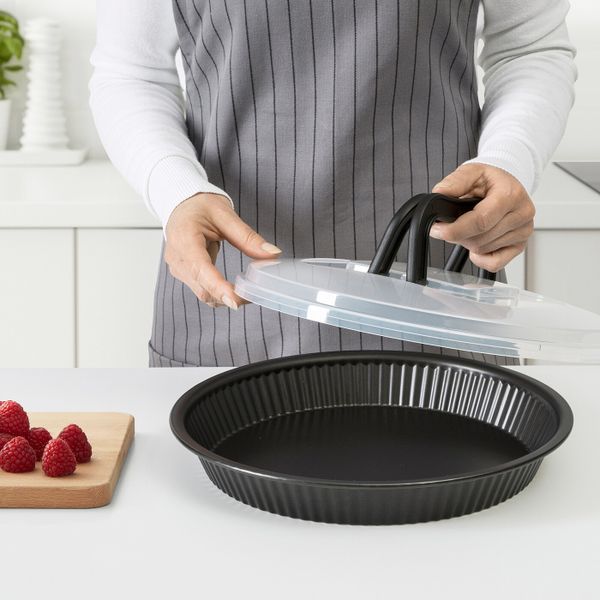 Форма для пирога с крышкой, черный 31 см IKEA LOCKBETE ЛОККБЕТЕ 104.823.81 - фото 2