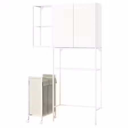 ENHET Комбинация д/хранения - белый 120x32x204 см