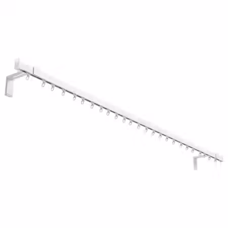 VIDGA Одинарная гардинная шина д/стены - белый