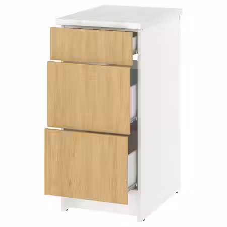 KNOXHULT Напольный шкаф с ящиками - под дуб 40 см