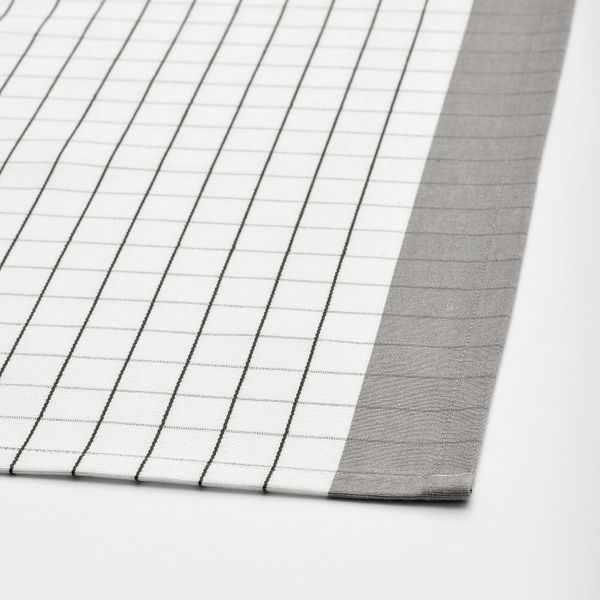 Скатерть, белый, серый, 145x240 см IKEA ИКЕА/365+ 403.724.42 - фото 3