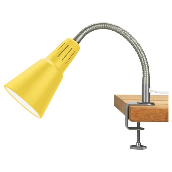 Настенный софит, лампа с зажимом КВАРТ, желтый - фото 2