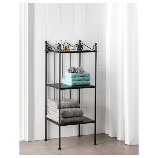 Стеллаж, черный 42x103 см IKEA RÖNNSKÄR РЁНШЭР 703.696.31 - фото 2