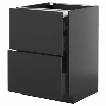 METOD / KNIVSHULT Напольный шкаф с выдвиж панелью/3ящ