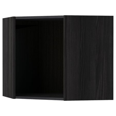 Каркас навесного углового шкафа, под дерево черный 68x68x60 см IKEA МЕТОД 203.679.36