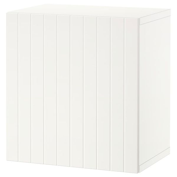 BESTÅ Стеллаж с дверью - белый/Sutterviken белый 60x42x64 см - фото 1