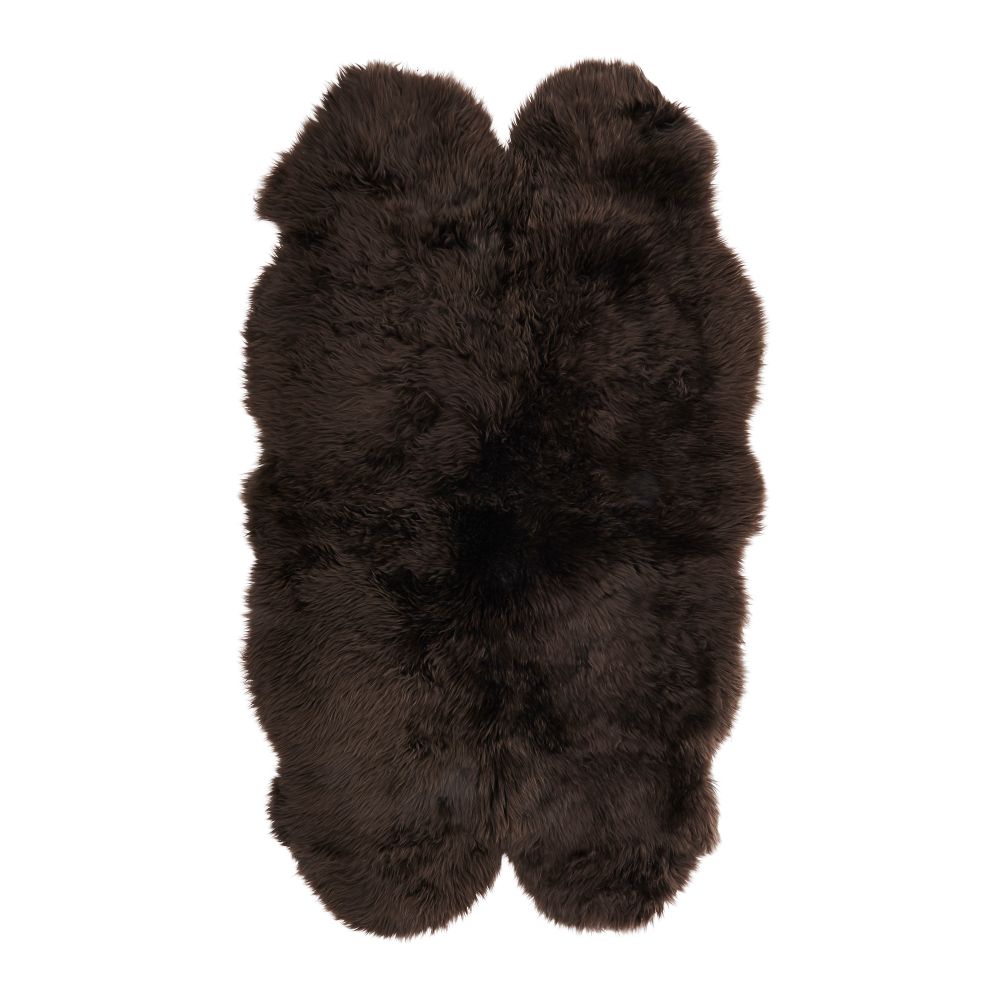 Овечья шкура СКОЛЬД, темно-коричневый (160 см) - схема-чертеж с размерами