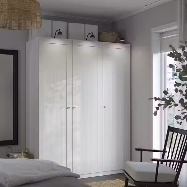 PAX / GULLABERG Гардероб, комбинация - белый/белый 150x60x201 см - фото 2