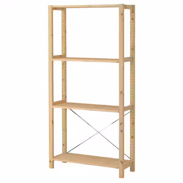 IVAR 1 секция/полки - сосна 89x30x179 см - фото 1