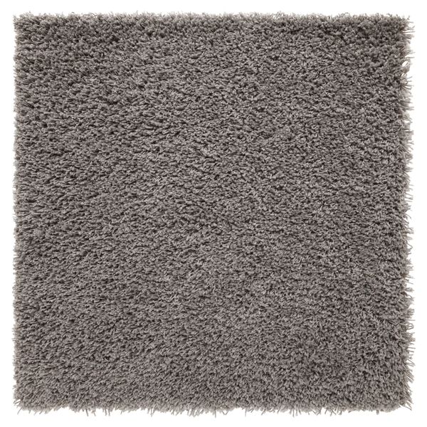 Ковер, длинный ворс, серый 80x80 см IKEA HAMPEN ХАМПЭН 803.708.51 - фото 1