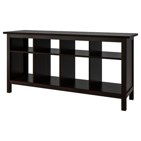 Консольный стол, черно-коричневый 157x40 см IKEA HEMNES ХЕМНЭС 803.831.51