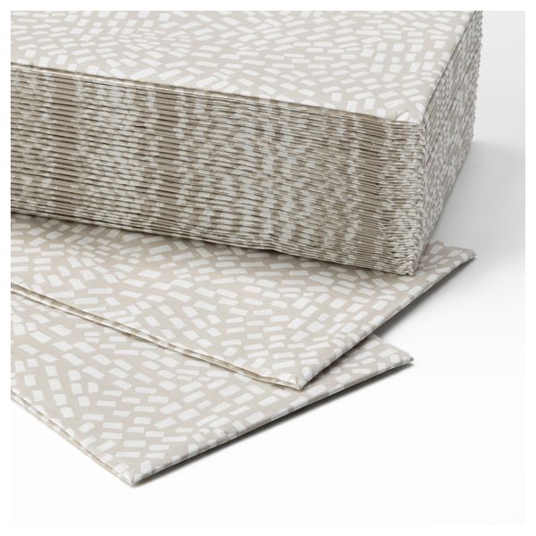Салфетка бумажная СОММАР 2018, бежевый, белый (38x38 см) - фото 2