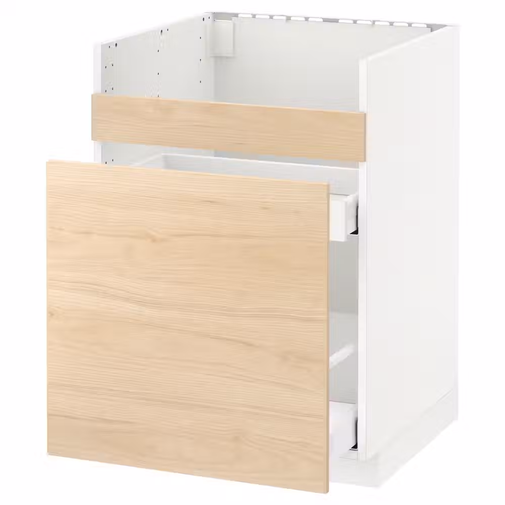 METOD Напол шк д/мойки ХАВСЕН/3фасада/2ящ - фото 1