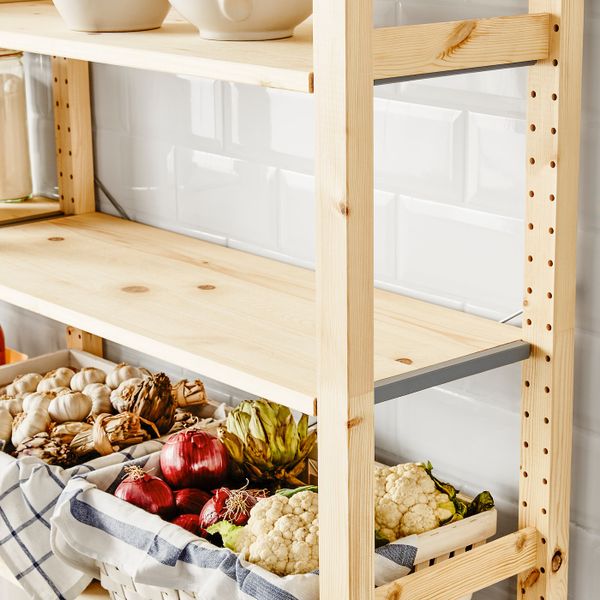 3 секции/полки, сосна 219x30x226 см IKEA IVAR ИВАР 492.483.73 - схема-чертеж с размерами