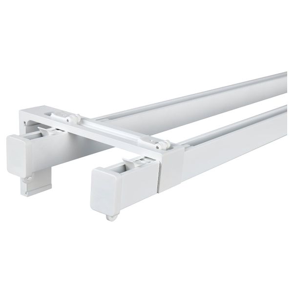 Комплект из 2 гардинных шин, белый IKEA VIDGA ВИДГА 894.282.68 - схема-чертеж с размерами