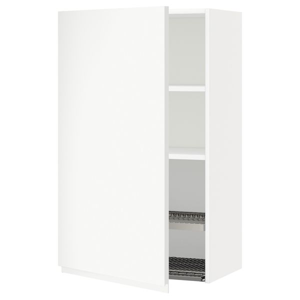 Шкаф навесной с сушкой МЕТОД, белый, Воксторп матовый белый белый - схема-чертеж с размерами