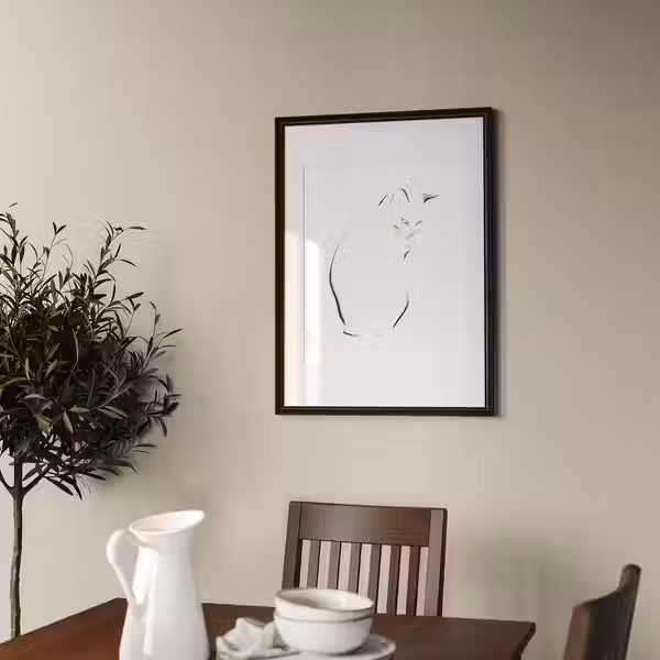 KLOTKÖRSBÄR КЛОТКЁРСБЭР Рама - под дуб/темно-коричневый 50x70 см - фото 3