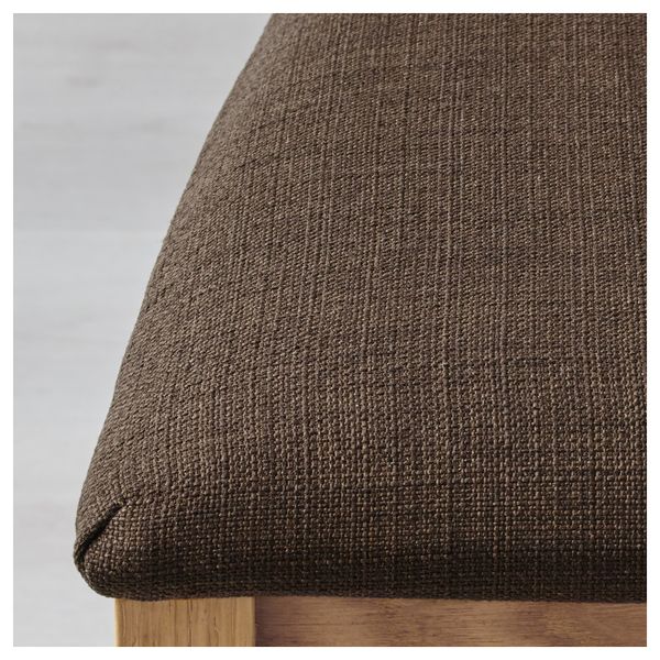 Стул БЁРЬЕ, дуб, Шифтебу коричневый - схема-чертеж с размерами