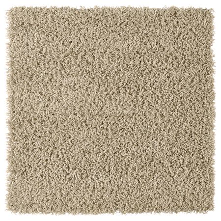 Ковер, длинный ворс ХАМПЭН, бежевый (80x80 см)