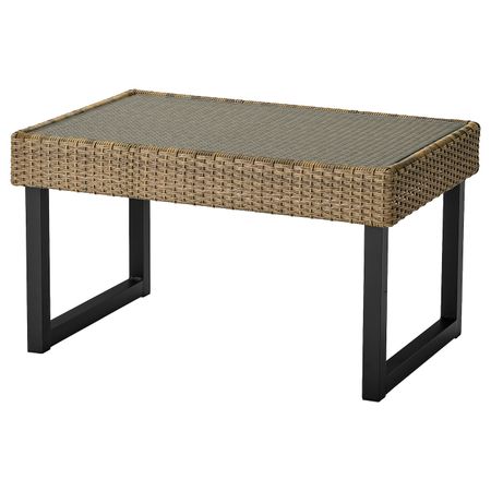 Садовый столик, антрацит/коричневый 92x62 см IKEA SOLLERÖN СОЛЛЕРОН 603.736.19