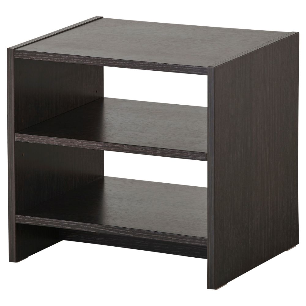 Тумба прикроватная ТОДАЛЕН, черно-коричневый (43x35 см) - схема-чертеж с размерами