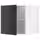 METOD Верхний шкаф д/холодильн/морозильн - белый/Nickebo матовый антрацит 60x60 см