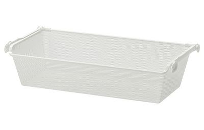 KOMPLEMENT Сетчатая корзина с направляющими - белый 75x35 см