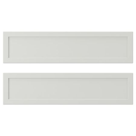 ASPUDDEN Фронтальная панель ящика - светло-серый 40x10 см